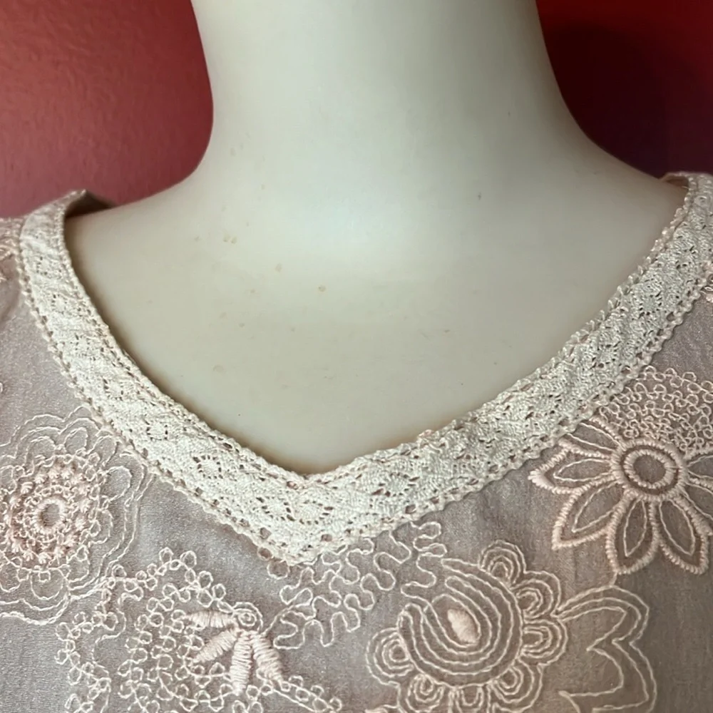 Brand new Listicle pale pink lace top - Picture 2 of 14
